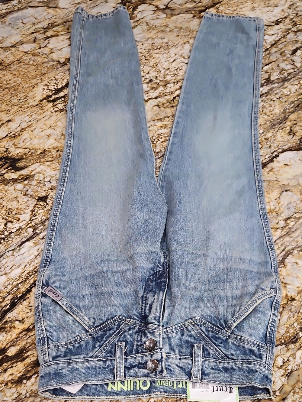 CRUEL DENIM Straight Jeans in Light Blue Wash. Size 25L Inseam 34" Rise 11.5"